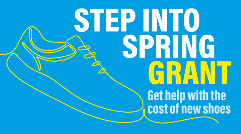 Step Into Spring!!! Get help with the cost of new shoes